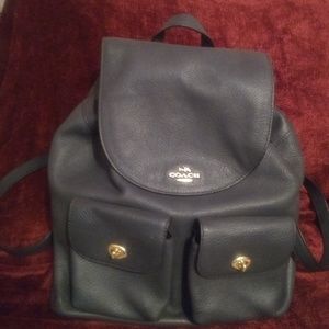 Authentic Coach Pebble Leather Backpack